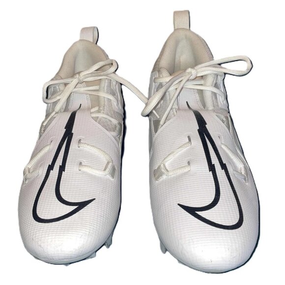 Nike Alpha Menace Pro 3 White/Black Football Cleats CT6649-109 Men's Sz 11.5 - Picture 2 of 6